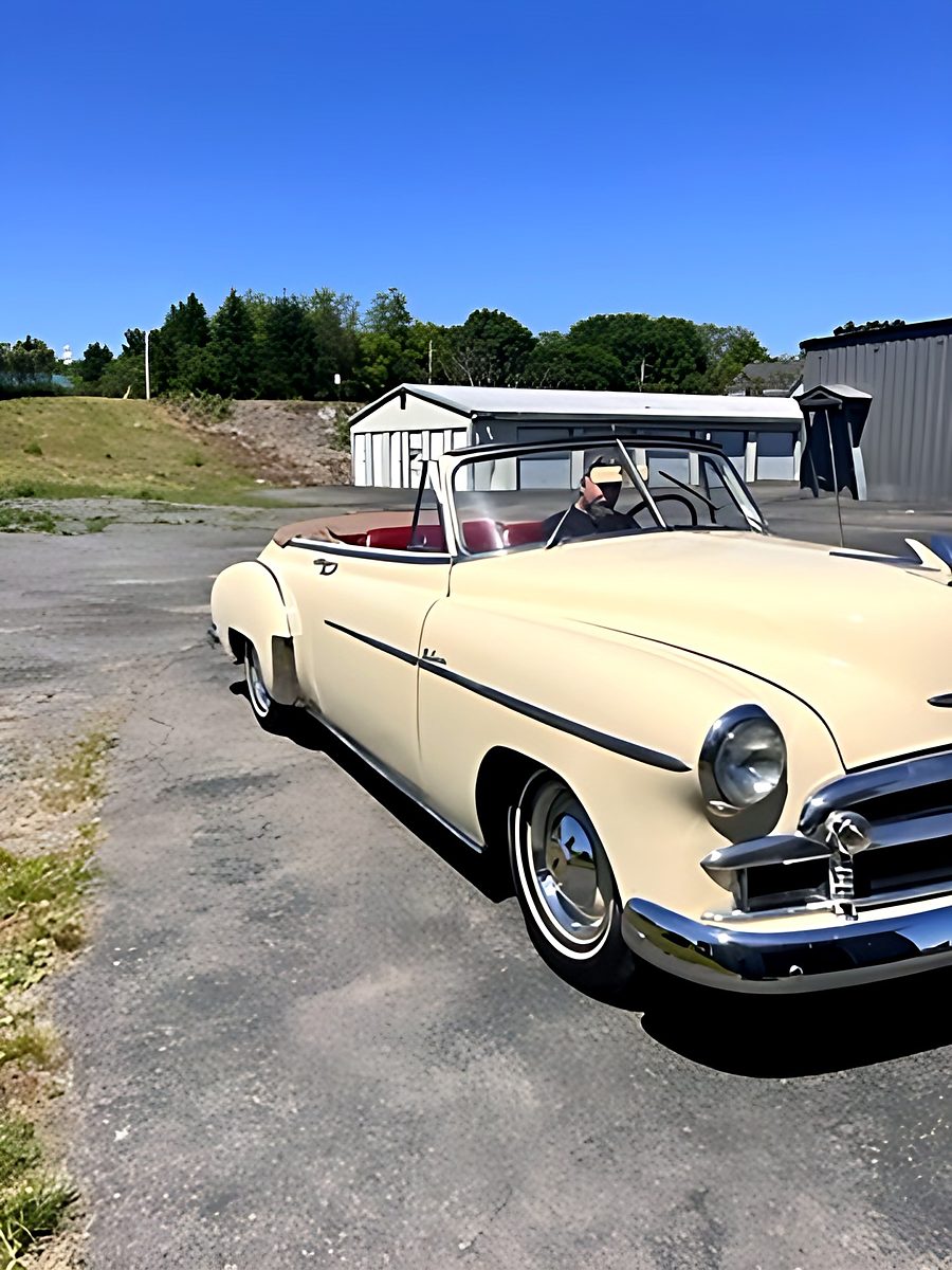 Cream 1950s convertible