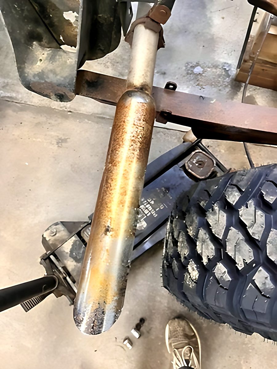 Worn shock before replacement