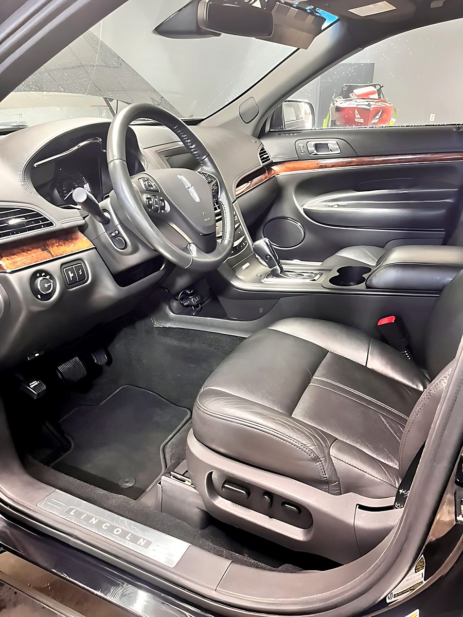 Leather interior after a detail
