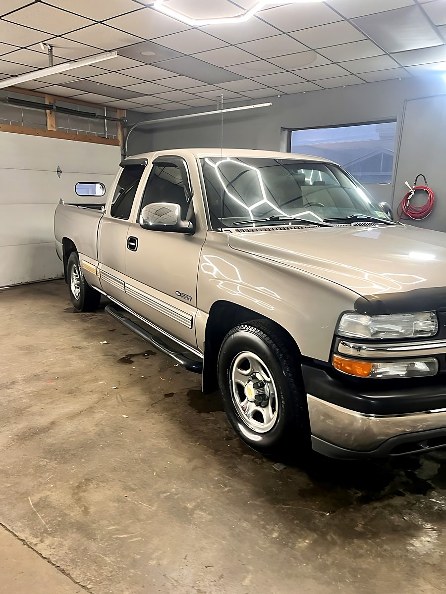 Silver Chevy Silverado