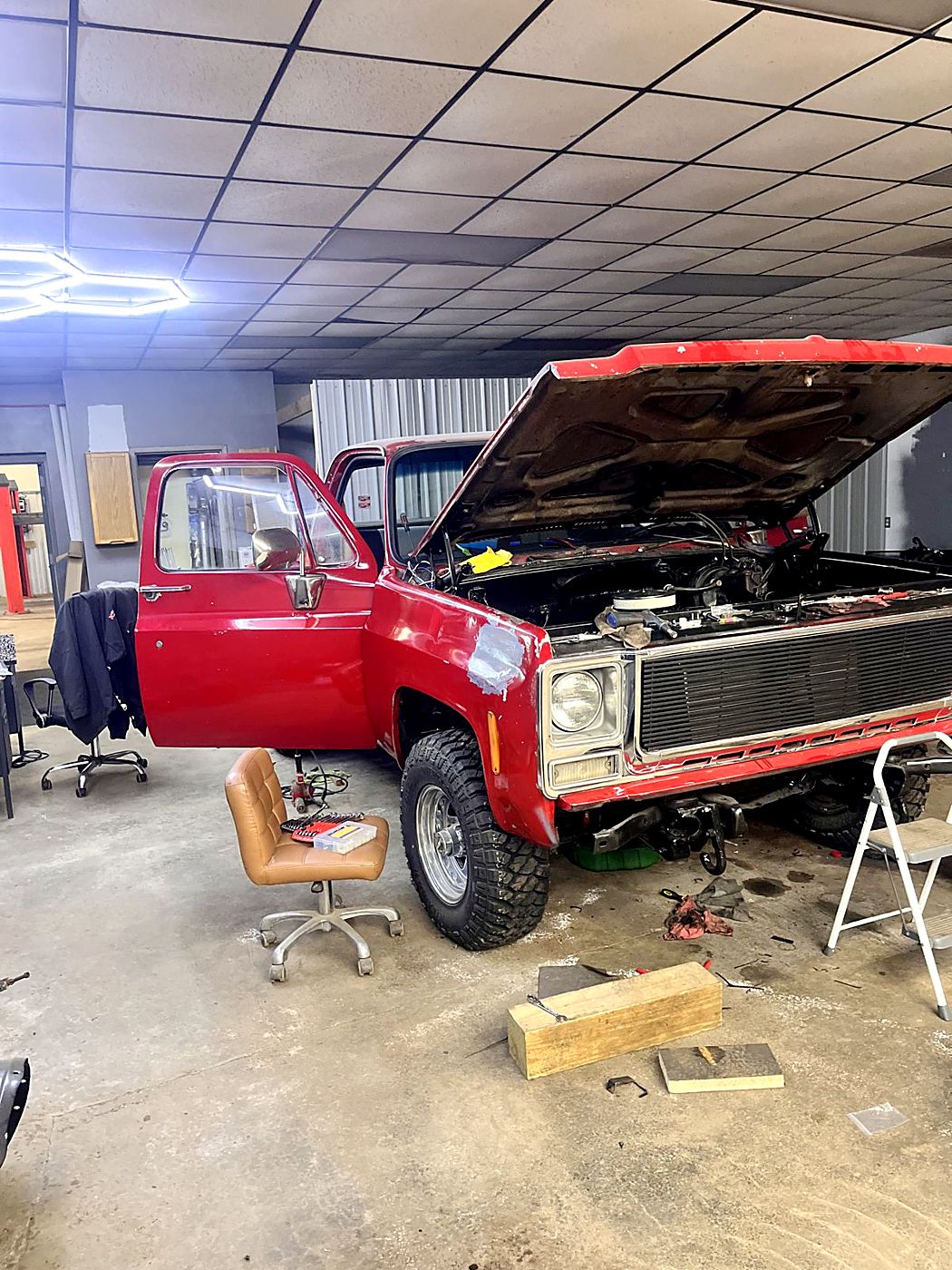 Chevy C10 in for repair