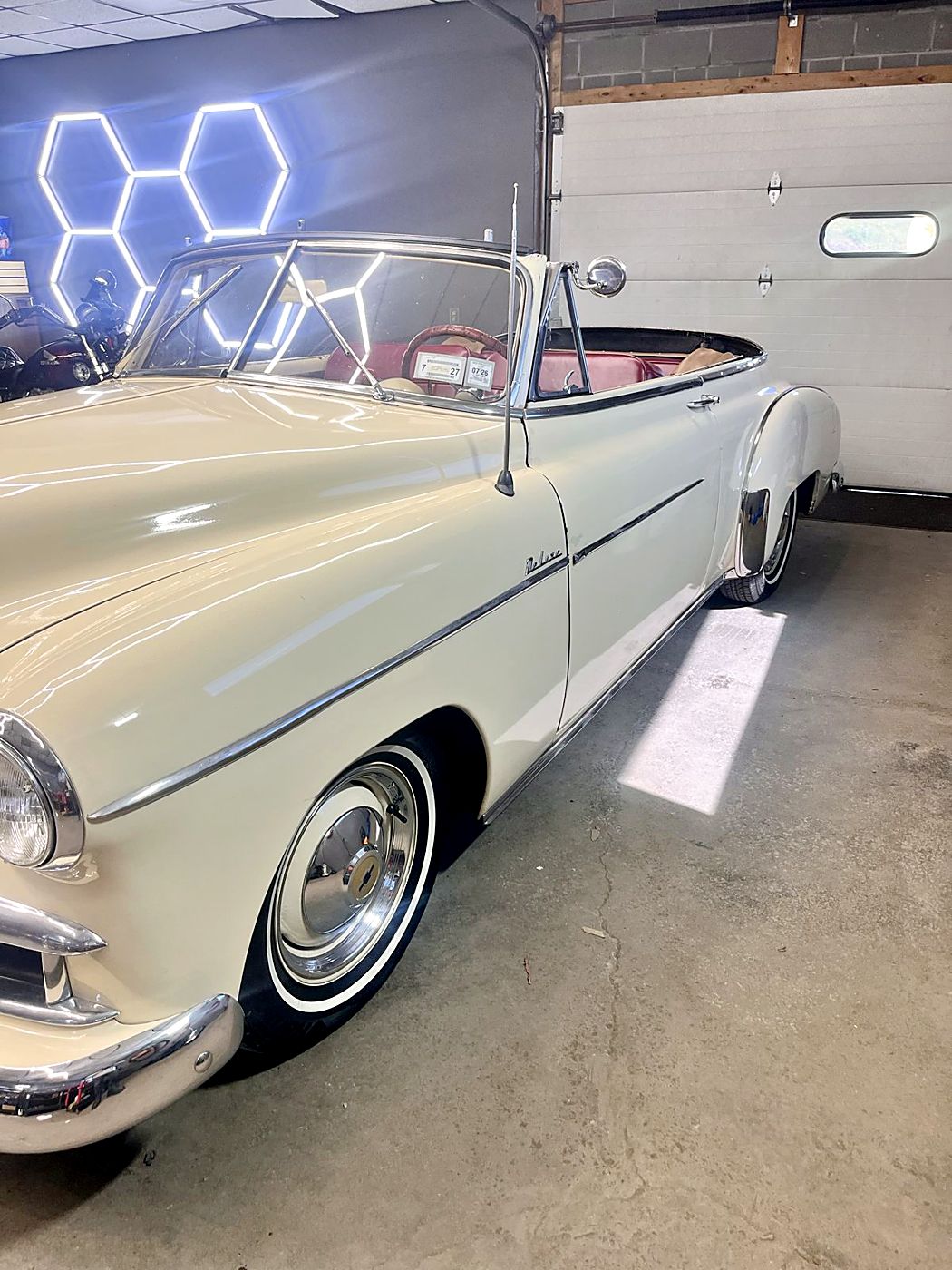 White classic convertible