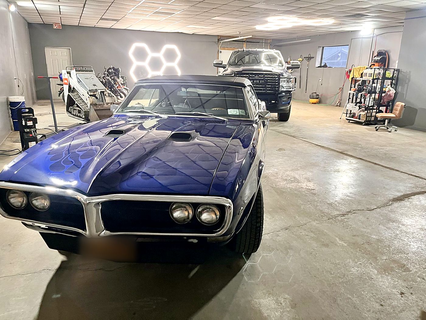 Blue classic Firebird front