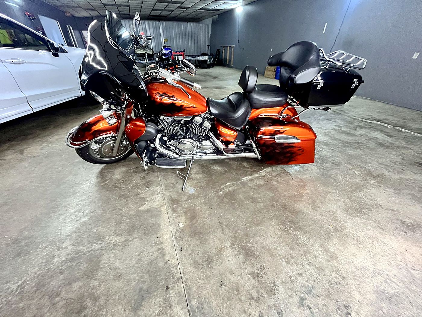 Orange Harley-Davidson