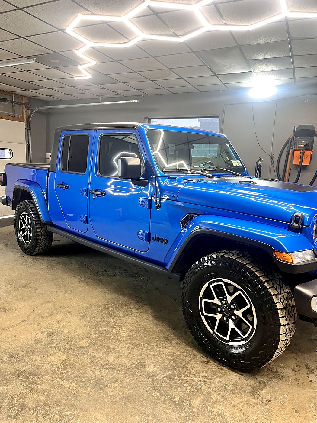 Blue Jeep Gladiator