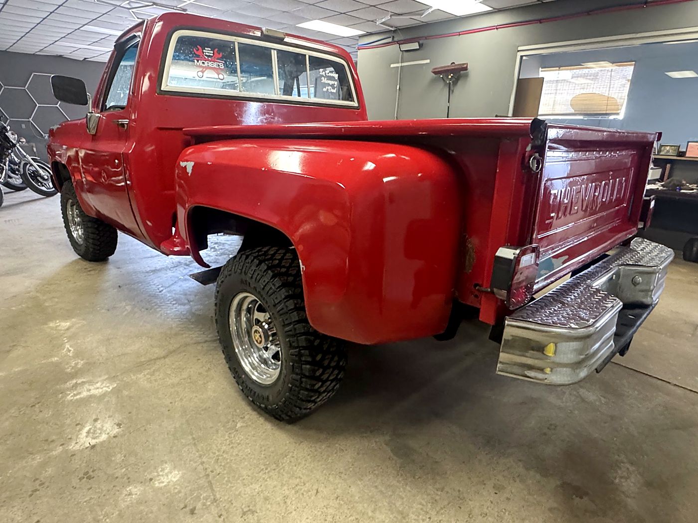 Rear of the finished truck