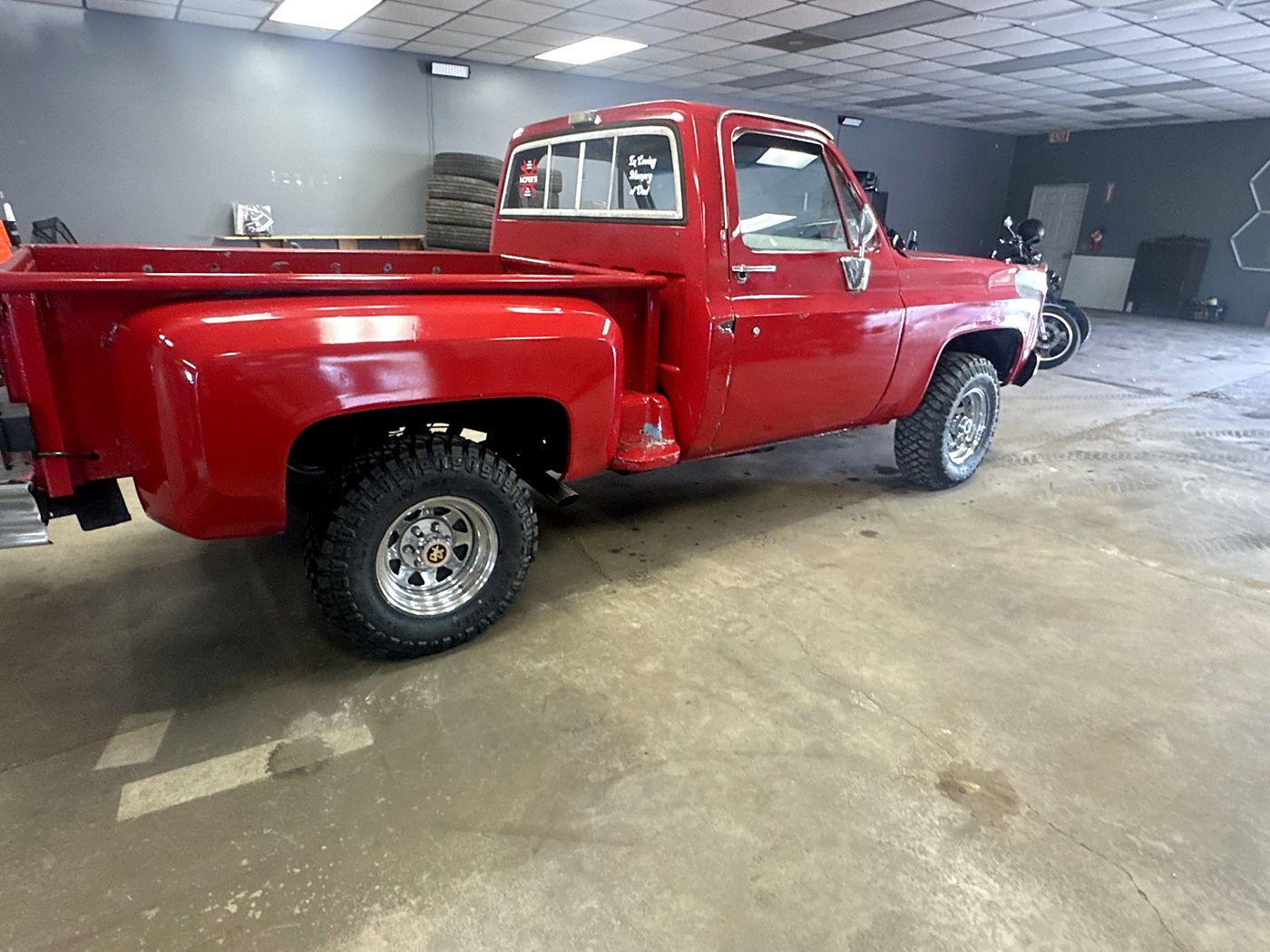 Finished truck side view