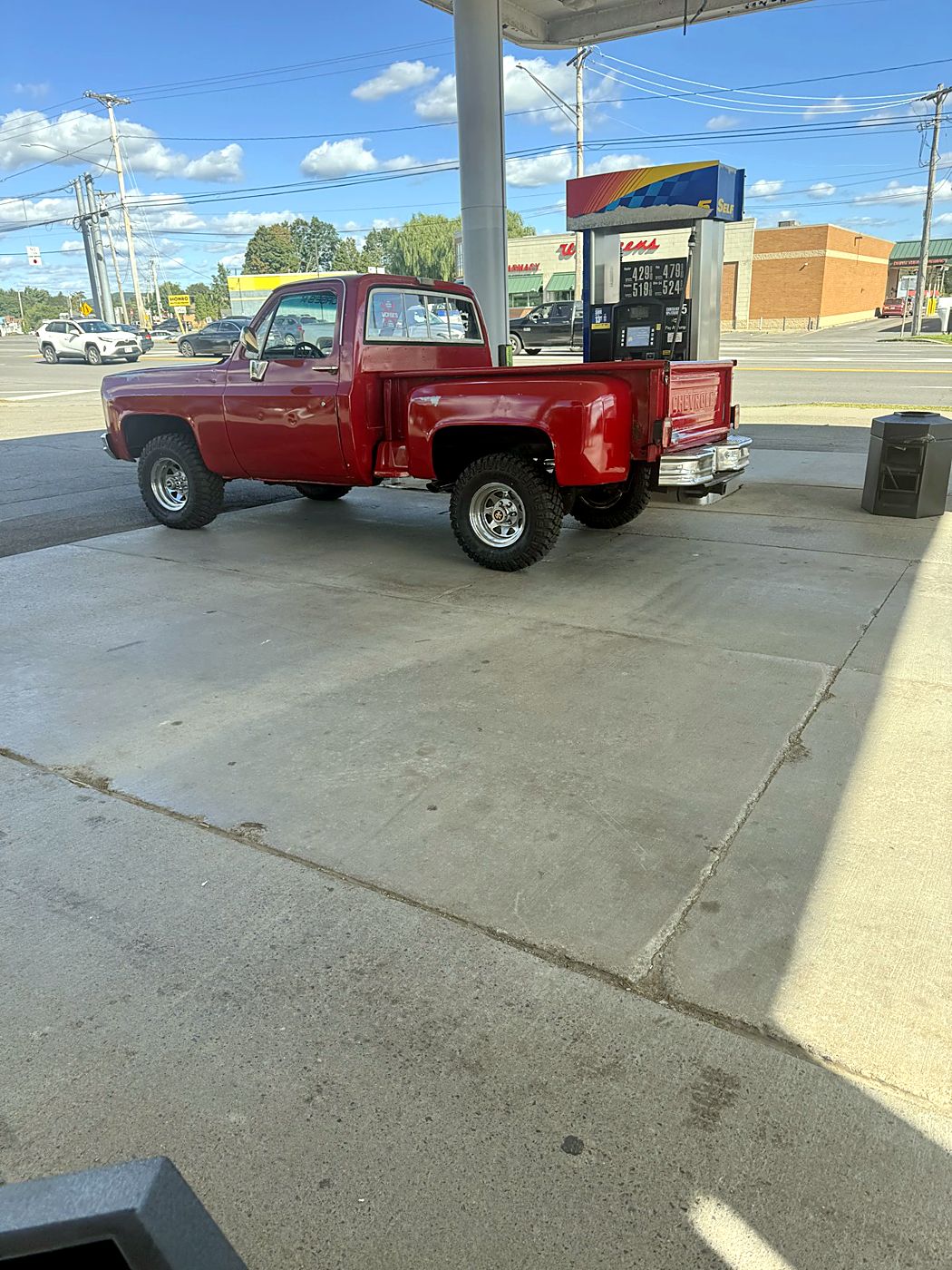 The finished truck on the road